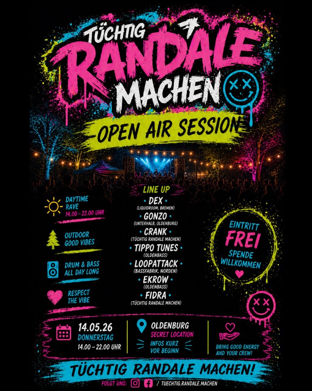 Flyer: Tüchtig Randale Machen Open Air Session