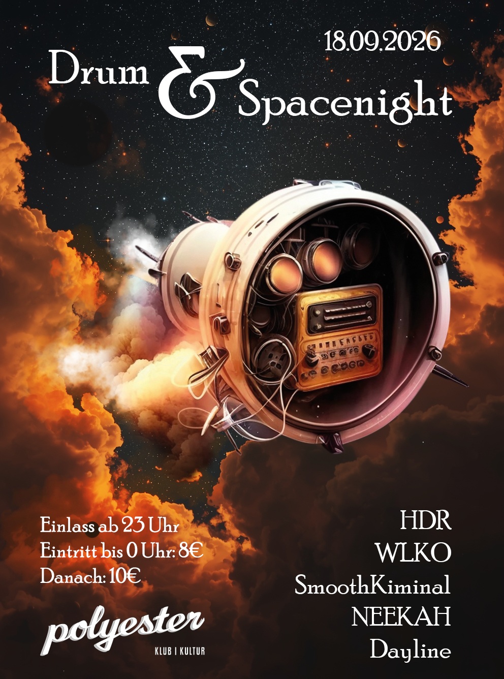 Flyer: Drum & Spacenight